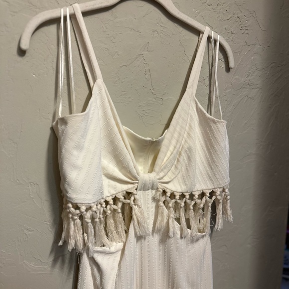 Fore White Tassel Jumpsuit - large - Picture 6 of 14